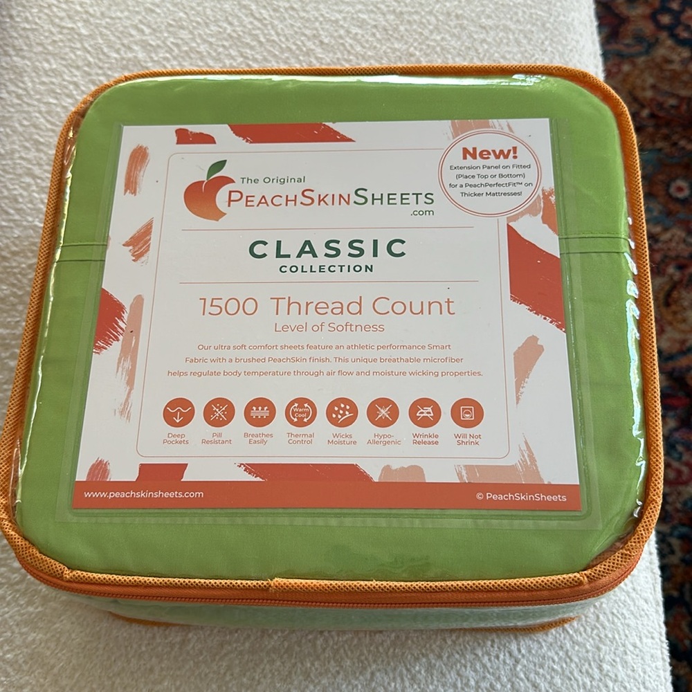 NEW Peach Skin Sheets King Size